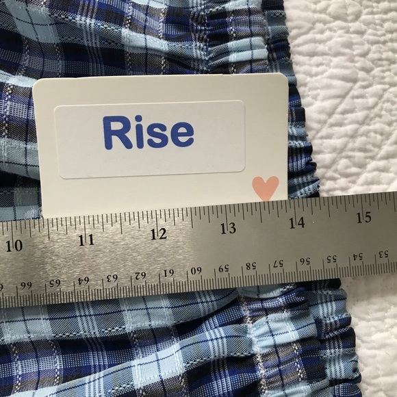 Club Pajamas | Blue Plaid Pajamas w Chunky Buttons - Picture 6 of 8